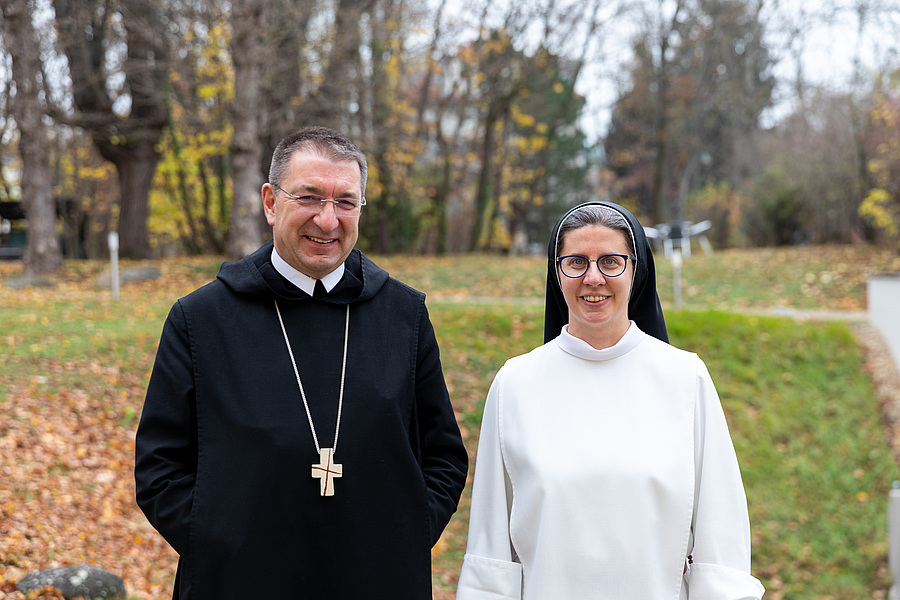 Erzabt Korbinian Birnbacher und Sr. Franziska Madl zogen im Kathpress-Interview ein überaus positives Resümee der bisherigen Zusammenarbeit.